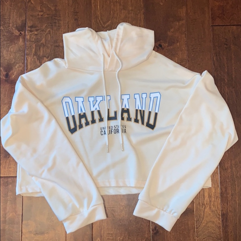 Oakland California cropped hoodie